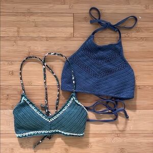Boho crochet bikini top bundle